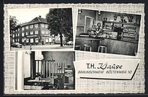 AK Braunschweig, Gasthaus T. H. Klause, Bültenweg 10, Inh. Irmgard Schilling