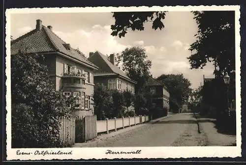 AK Esens, Blick in die Strasse Herrenwall