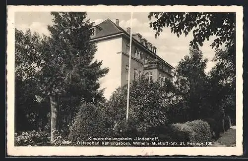 AK Ostseebad Kühlungsborn, Kindererholungsheim Lindenhof, Wilhelm-Gustloff-Str. 31