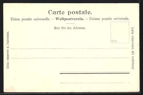 AK Pontresina, Ortsansicht mit Piz Palü