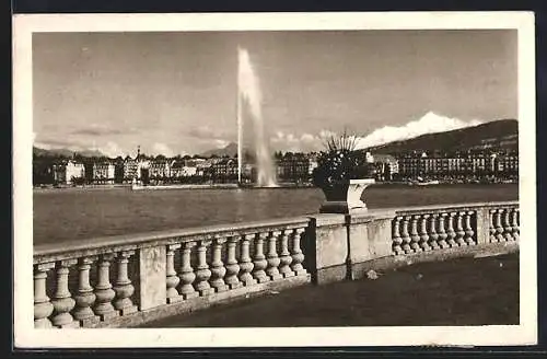 AK Genève, Jet d`Eau et le Mont-Blanc