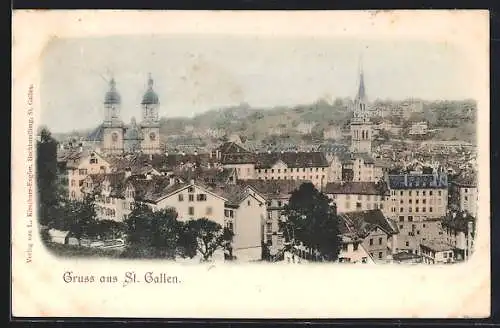 AK St. Gallen, Teilansicht der Stadt