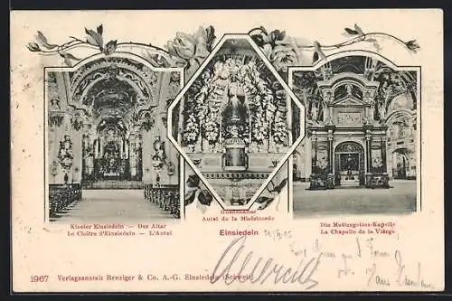 AK Einsiedeln, Kloster Einsiedeln, Altar, Gnadenaltar, Muttergottes-Kapelle