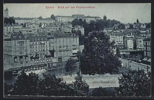 AK Zürich, Blick auf das Polytechnikum