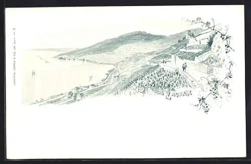 Lithographie Lavaux, Panorama