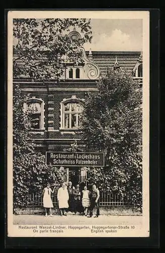AK Hoppegarten, Restaurant Wenzel-Lindner, Hoppegartener-Strasse 10