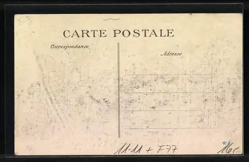 AK Melun, Le lieu de la catastrophe 1913, Eisenbahnkatastrophe