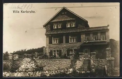 AK Bad Harzburg, Hotel-Pension Villa Karlsruhe, Am Butterberg 8