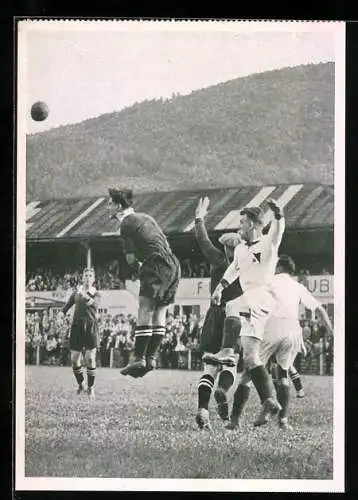 AK Ausschnitt aus dem Freiburger FC Stadion