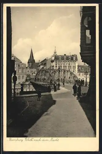 AK Bernburg, Blick nach dem Markt