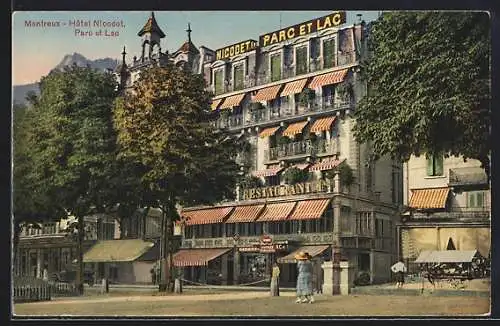 AK Montreux, Hotel Nicodet, Parc et Lac