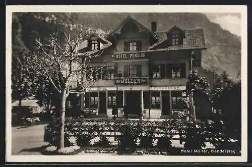 Foto-AK Kandersteg, Hotel Pension Müller