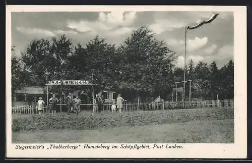 AK Laaben, Hametsberg im Schöpflgebiet, Gasthaus Stegermeier`s Thalherberge