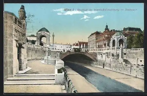 AK Wien, Abschluss der Weinfluss Einwölbung im Stadtpark