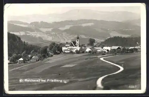 AK D. Reichenau bei Friedberg, Ortsansicht mit Kirche