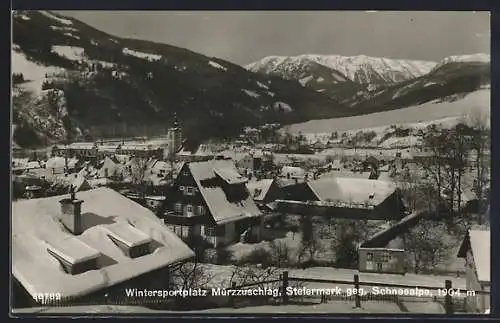 AK Mürzzuschlag, Gesamtansicht gegen Schneealpe