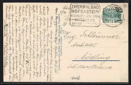 AK Hofgastein, Totale des Ortes