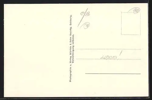 AK Hofgastein, Ortsansicht mit Bergpanorama
