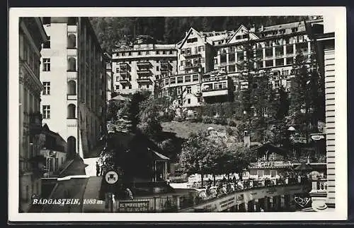 AK Badgastein, Strassenpartie und Café