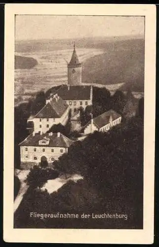 Notgeld Kahla 1921, 25 Pfennig, Fliegeraufnahme der Leuchtenburg