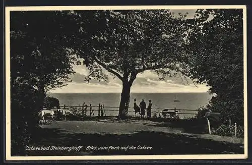 AK Steinberghaff, Blick vom Park auf die Ostsee