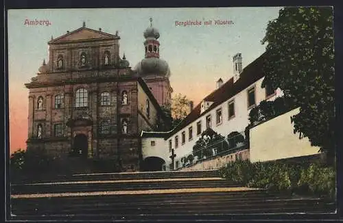 AK Amberg, Bergkirche mit Kloster