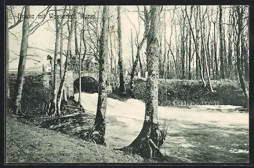 AK Rurup, Brücke mit Wasserfall