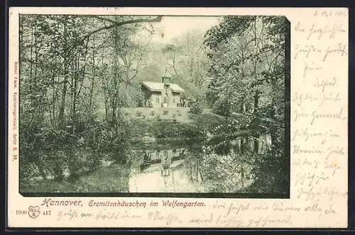AK Hannover, Eremitenhäuschen im Welfengarten