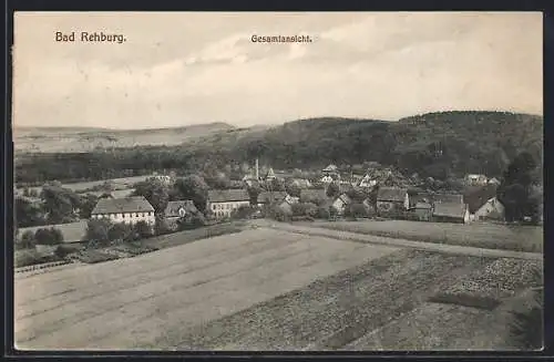 AK Bad Rehburg, Ortsansicht aus der Vogelschau