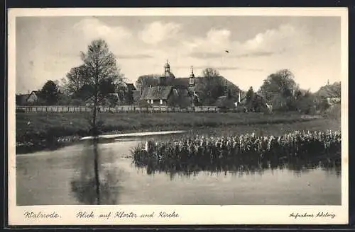 AK Walsrode, Blick auf Kloster und Kirche