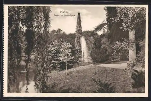 AK Hanau, Partie im Schlosspark