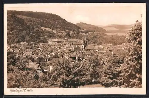 AK Meiningen i. Thür., Generalansicht der Stadt