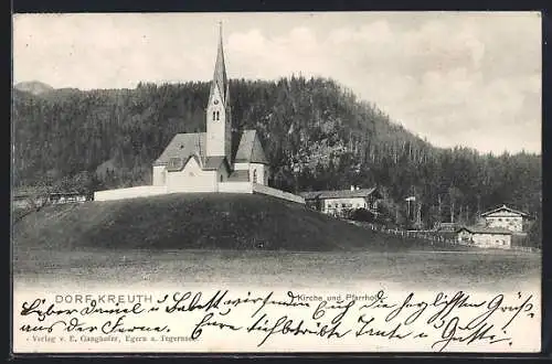 AK Kreuth, Kirche und Pfarrhof