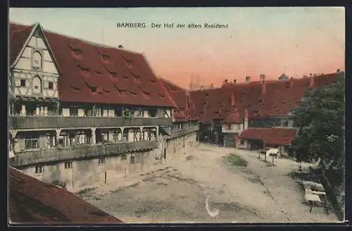 AK Bamberg, Der Hof der alten Residenz