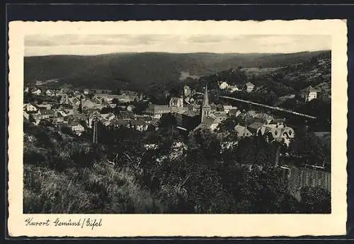 AK Gemünd / Eifel, Generalansicht mit der Kirche