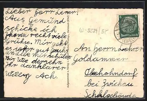 AK Gemünd / Eifel, Generalansicht mit der Kirche