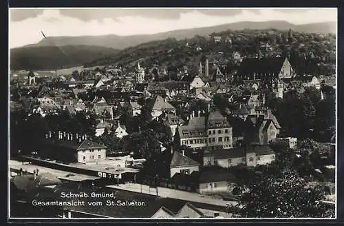 AK Schwäb. Gmünd, Gesamtansicht vom St. Salvator