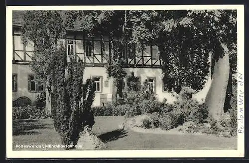 AK Bodenwerder, Münchhausenhaus im Sonnenschein