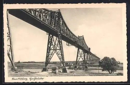 AK Rendsburg, Hochbrücke aus Stahl