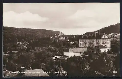 AK Malente-Gremsmühlen, Hotel-Pension Luisenhöhe mit Blick n. d. Bergenholz