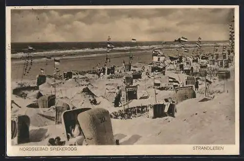 AK Spiekeroog, Nordseebad, Strandleben