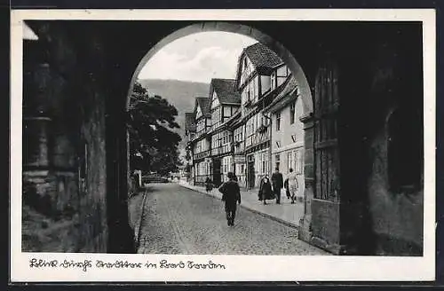 AK Bad Sooden-Allendorf, Hotel Hessischer Hof durch Tor