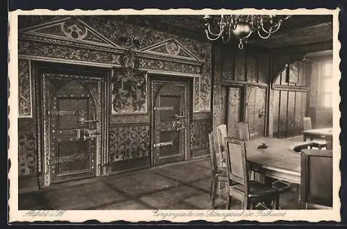 AK Alsfeld, Eingangsseite im Sitzungssaal des Rathauses