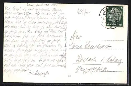 AK Jena, Markt mit Geschäften, Rathaus und Denkmal