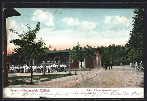 AK Zeithain, Truppen-Übungsplatz, Prinz Johann Georg-Strasse