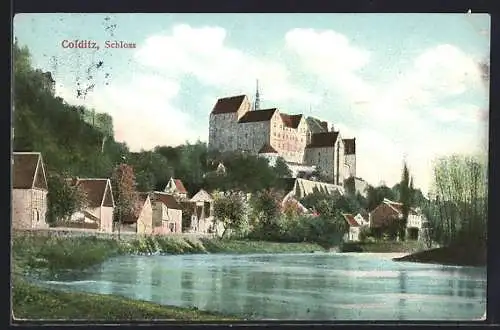 AK Colditz, Blick zum Schloss