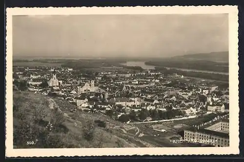 AK Krems a. d. Donau, Gesamtansicht mit Donaublick