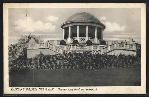 AK Baden bei Wien, Beethoventempel im Kurpark