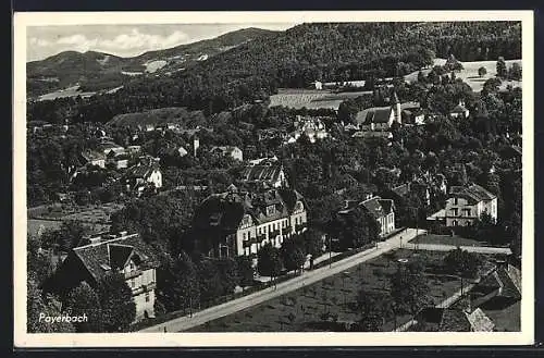 AK Payerbach, Ortsansicht aus der Vogelschau