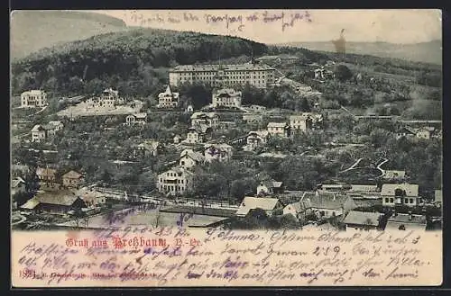 AK Pressbaum, Gesamtansicht aus der Vogelschau